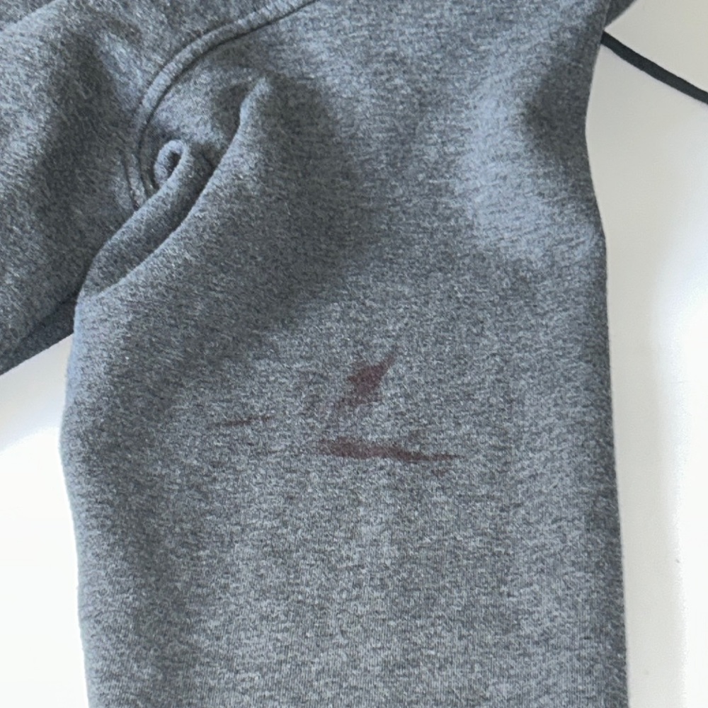Adidas Gray Fleece  Long Sleeves Pullover Hoodie - Picture 11 of 17